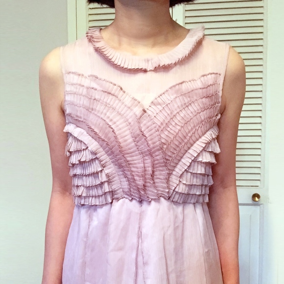 NWT Ruffle Chiffon Cocktail Party Dress - Picture 7 of 7